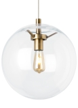 Clear / Aged Brass<br>Incandescent
