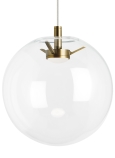 Clear / Aged Brass<br>Integrated LED