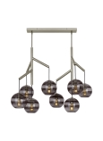 Transparent Smoke/Satin Nickel