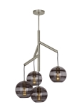 Transparent Smoke/Satin Nickel