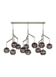 Transparent Smoke/Satin Nickel