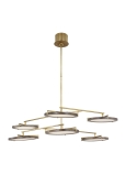 Weathered Oak/Natural Brass