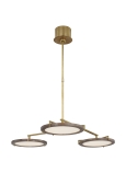 Weathered Oak/Natural Brass